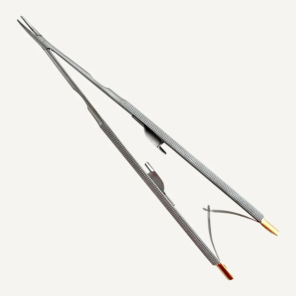 Barraquer Micro Needle Holder 180mm, TC, STR