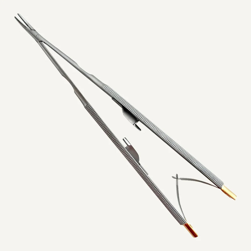 Barraquer Micro Needle Holder 180mm, TC, STR