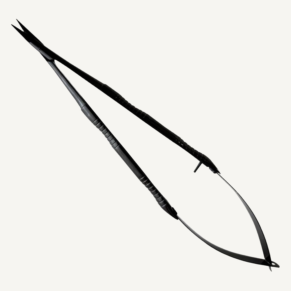 Black Castroviejo Micro Scissors Curved 18cm