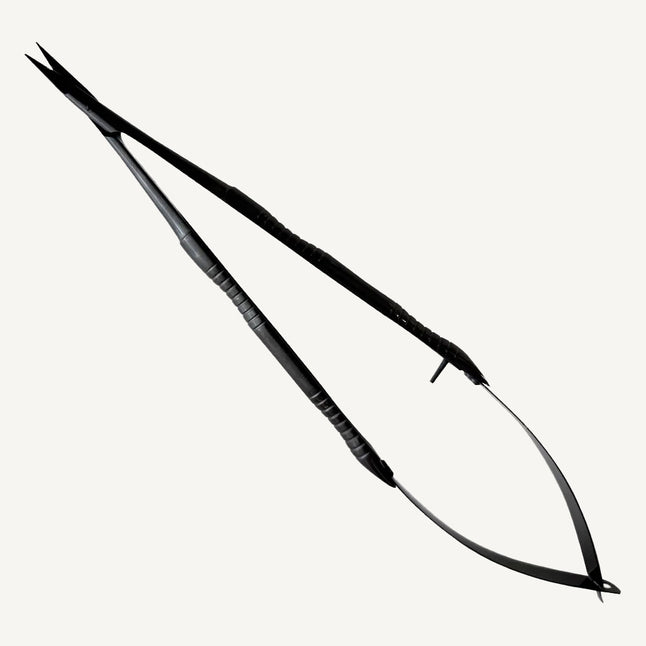 Black Castroviejo Micro Scissors Curved 18cm