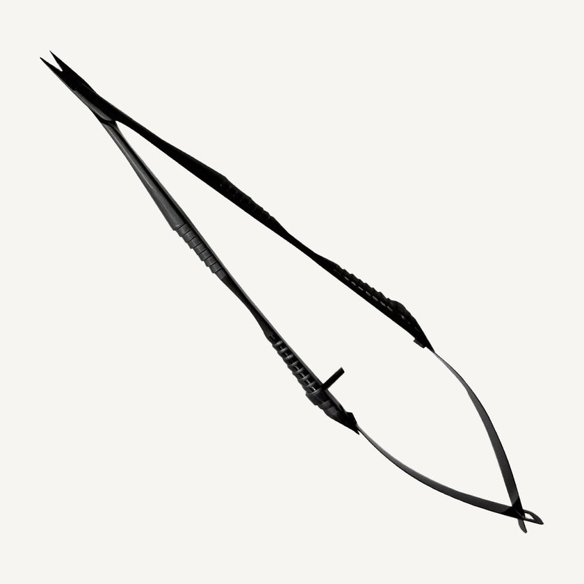 Black Castroviejo Micro Scissors Straight 18cm