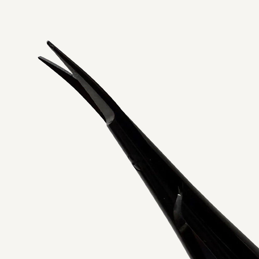 Black Castroviejo Micro Scissors Curved 18cm