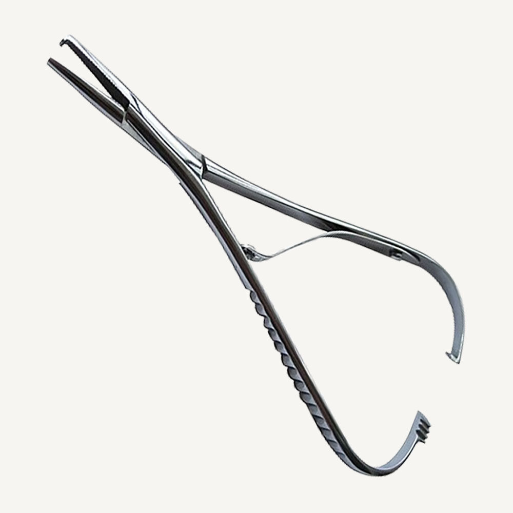 Elastic Placing Mathieu Pliers With Hook Tip