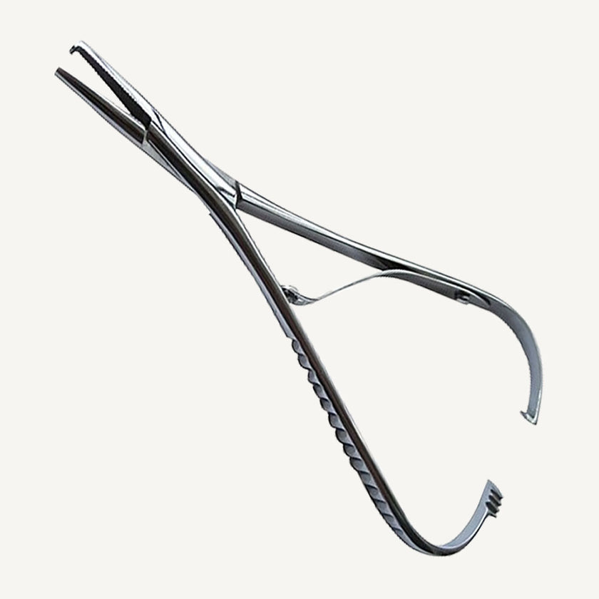 Elastic Placing Mathieu Pliers With Hook Tip