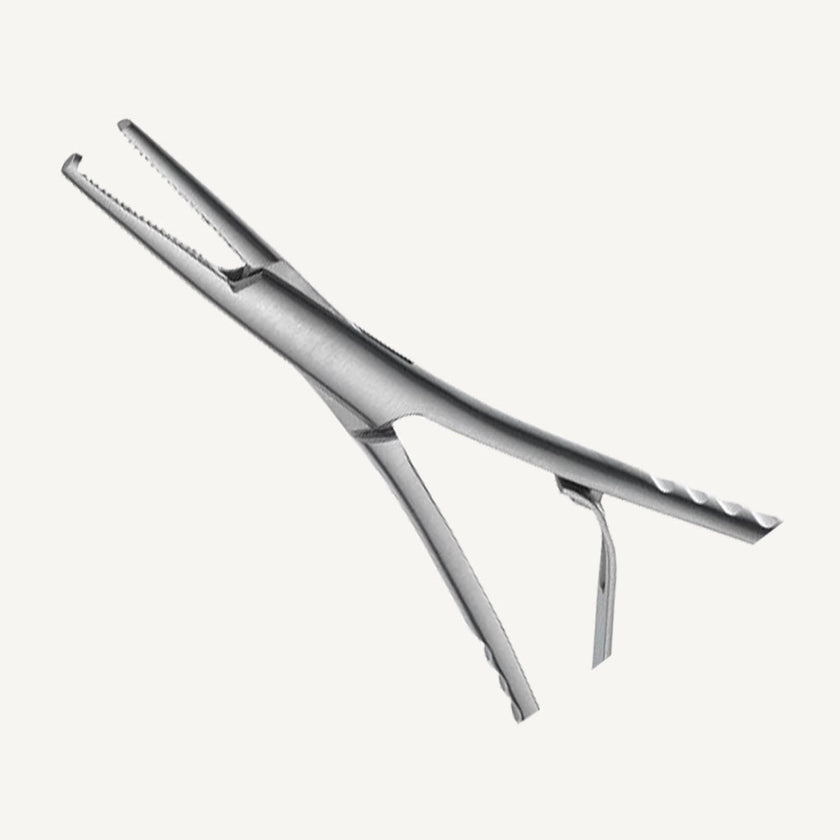 Elastic Placing Mathieu Pliers With Hook Tip