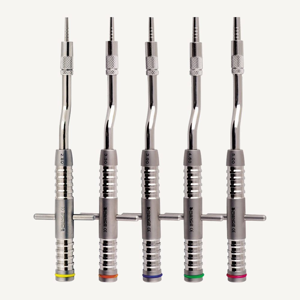 Offset Sinus Osteotomes Set with Adjustable Stops