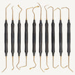 Kit of 10 Sinus Lift Instruments with Gold Titanium Nitride Coated Tips